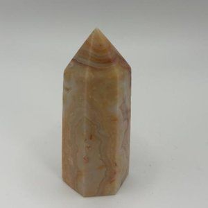 Crazy Lace Agate Obelisk Tower Crystal